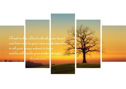 Proverbs 35-6 Niv #49 Bible Verse Canvas Wall Art - Christian Canvas Wall Art