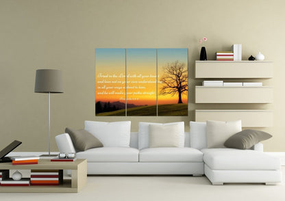 Proverbs 35-6 Niv #49 Bible Verse Canvas Wall Art - Christian Canvas Wall Art