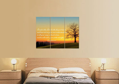 Proverbs 35-6 Niv #49 Bible Verse Canvas Wall Art - Christian Canvas Wall Art