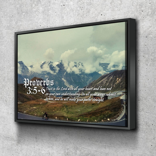 Proverbs 35-6 Niv #52 Bible Verse Canvas Wall Art - Christian Canvas Wall Art