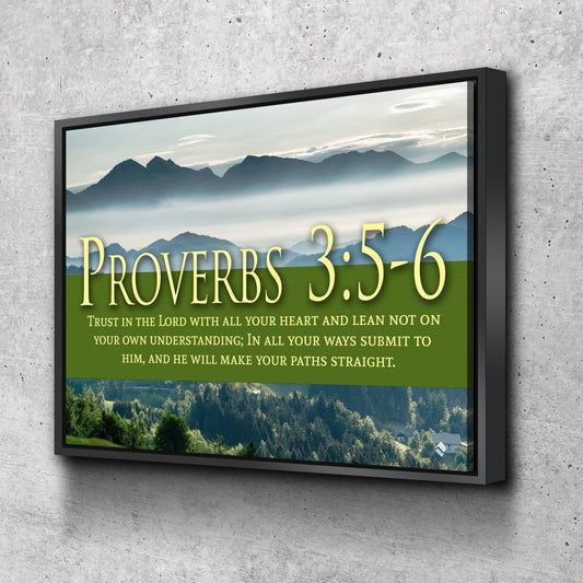 Proverbs 35-6 Niv #54 Bible Verse Canvas Wall Art - Christian Canvas Wall Art