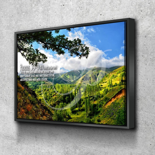 Proverbs 35-6 Niv #56 Bible Verse Canvas Wall Art - Christian Canvas Wall Art