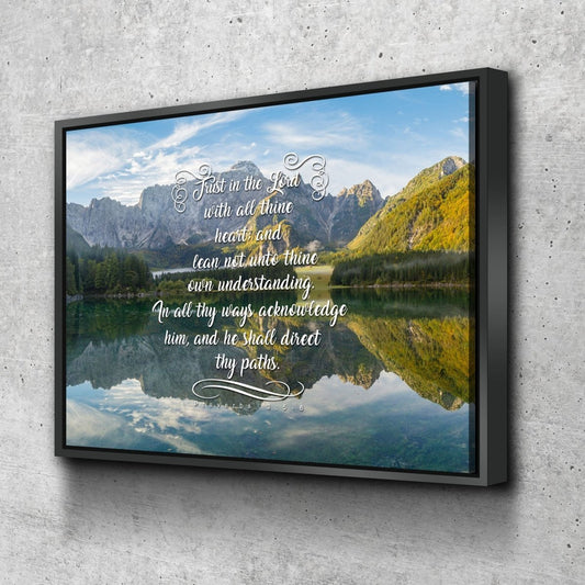 Proverbs 35-6 Niv Bible Verse Canvas Wall Art - Christian Canvas Wall Art