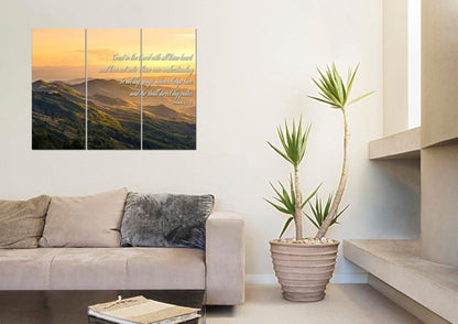 Proverbs 35-6 'Trust In The Lord With All Thine Heart' Christian Scripture Wall Art Canvas - Christian Canvas Wall Art