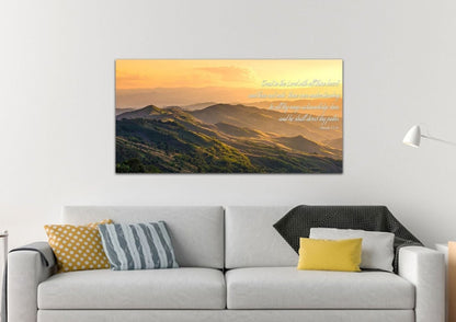 Proverbs 35-6 'Trust In The Lord With All Thine Heart' Christian Scripture Wall Art Canvas - Christian Canvas Wall Art