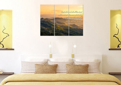 Proverbs 35-6 'Trust In The Lord With All Thine Heart' Christian Scripture Wall Art Canvas - Christian Canvas Wall Art