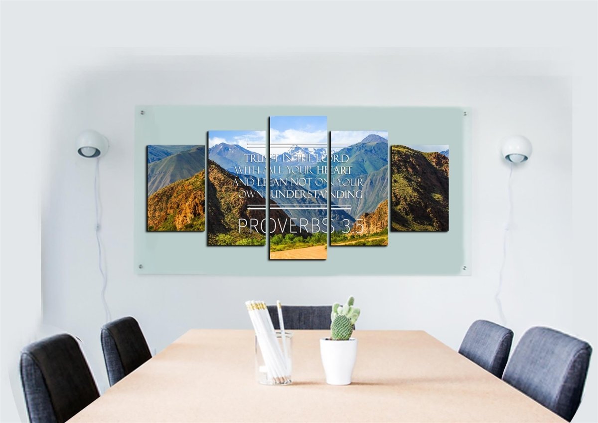 Proverbs 35 #3 Niv Trust In The Lord Bible Verse Wall Art Canvas - Christian Canvas Wall Art