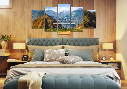 Proverbs 35 #3 Niv Trust In The Lord Bible Verse Wall Art Canvas - Christian Canvas Wall Art