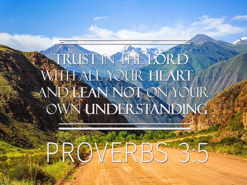 Proverbs 35 #3 Niv Trust In The Lord Bible Verse Wall Art Canvas - Christian Canvas Wall Art