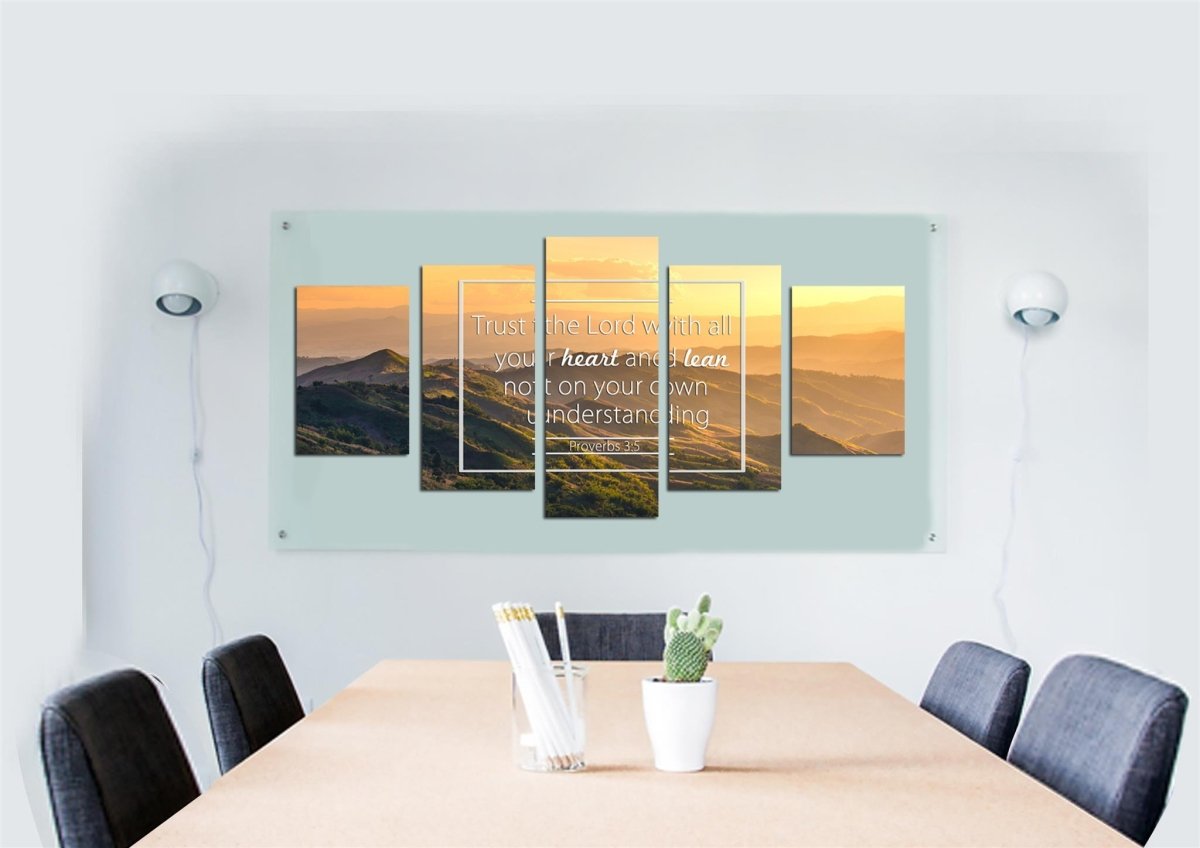 Proverbs 35 #7 Niv Trust In The Lord Bible Verse Wall Art Canvas - Christian Canvas Wall Art