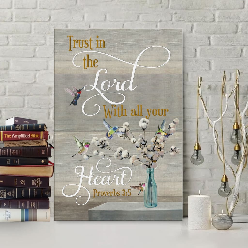 Proverbs 35 Hummingbird Scripture Christian Canvas Art - Bible Verse Canvas - Scripture Wall Art