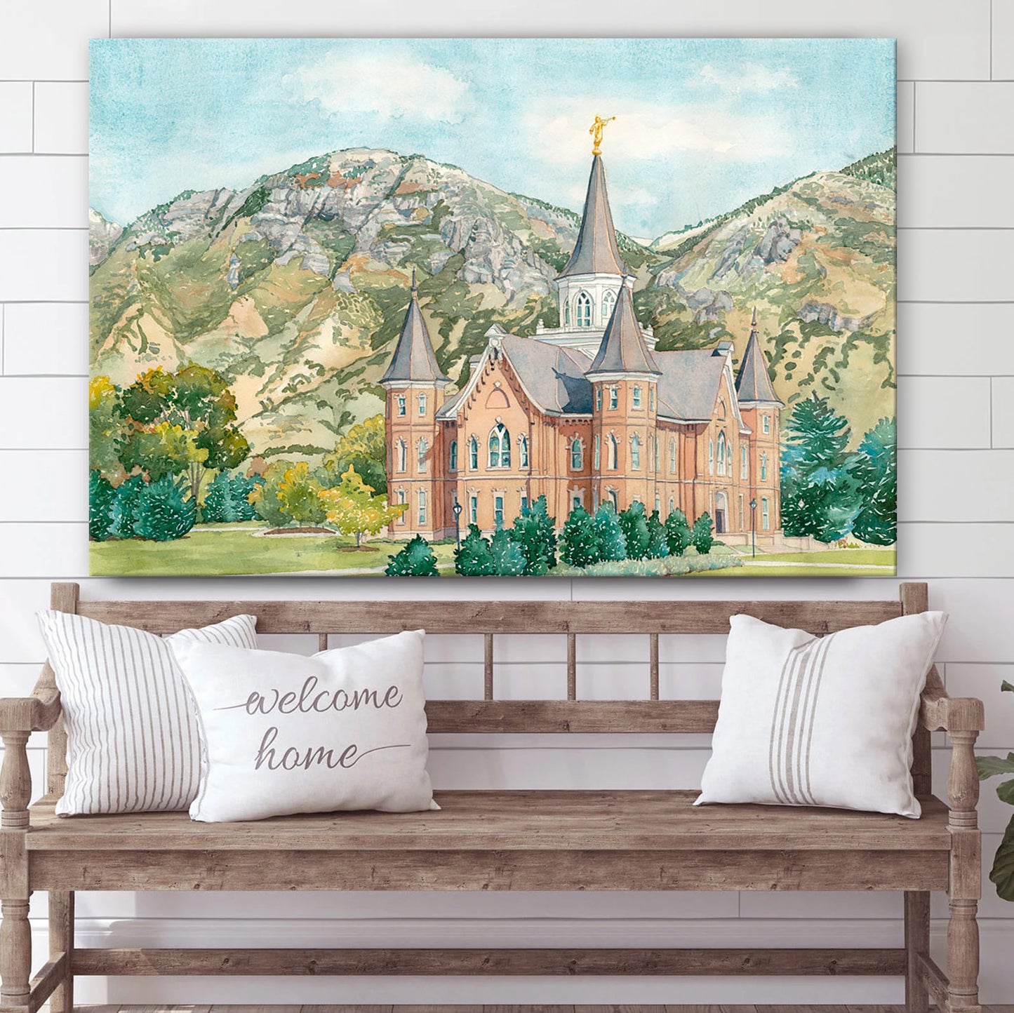 Provo City Center Temple Canvas Wall Art - Jesus Christ Picture - Canvas Christian Wall Art