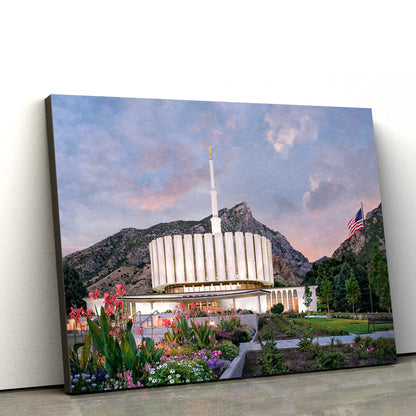 Provo Temple Holy Places Series Canvas Wall Art - Jesus Christ Picture - Canvas Christian Wall Art