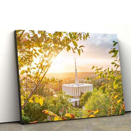 Provo Utah Temple A Glorious Sight Canvas Wall Art - Jesus Christ Picture - Canvas Christian Wall Art