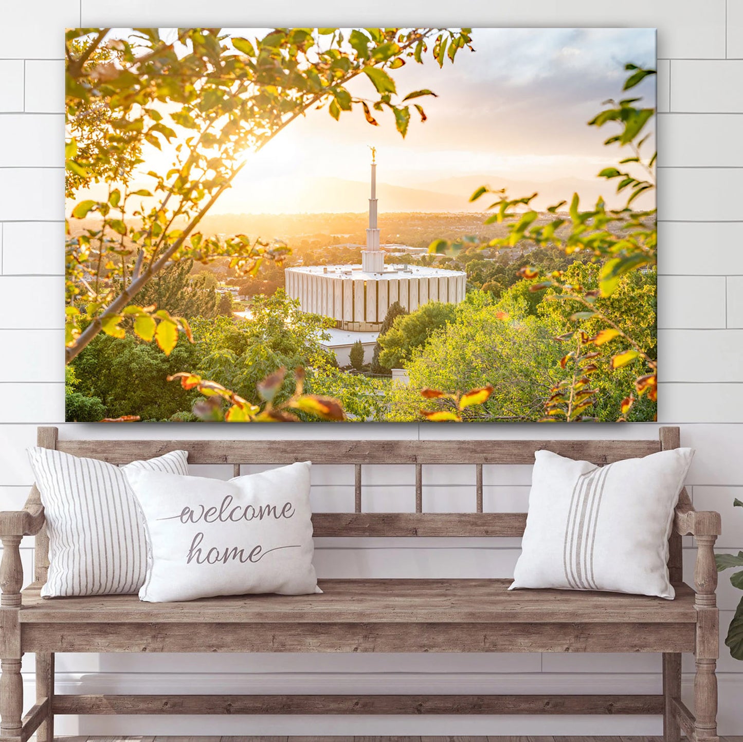 Provo Utah Temple A Glorious Sight Canvas Wall Art - Jesus Christ Picture - Canvas Christian Wall Art