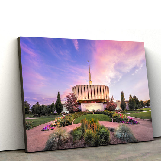 Provo Utah Temple Canvas Wall Art - Jesus Christ Picture - Canvas Christian Wall Art