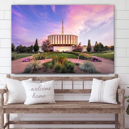 Provo Utah Temple Canvas Wall Art - Jesus Christ Picture - Canvas Christian Wall Art