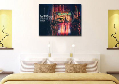 Psalm 119105 Thy Word Is A Lamp Unto My Feet Canvas Wall Art Print - Christian Canvas Wall Art