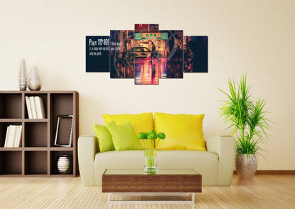 Psalm 119105 Thy Word Is A Lamp Unto My Feet Canvas Wall Art Print - Christian Canvas Wall Art