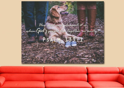 Psalm 1331 Canvas Wall Art Print - Christian Canvas Wall Art