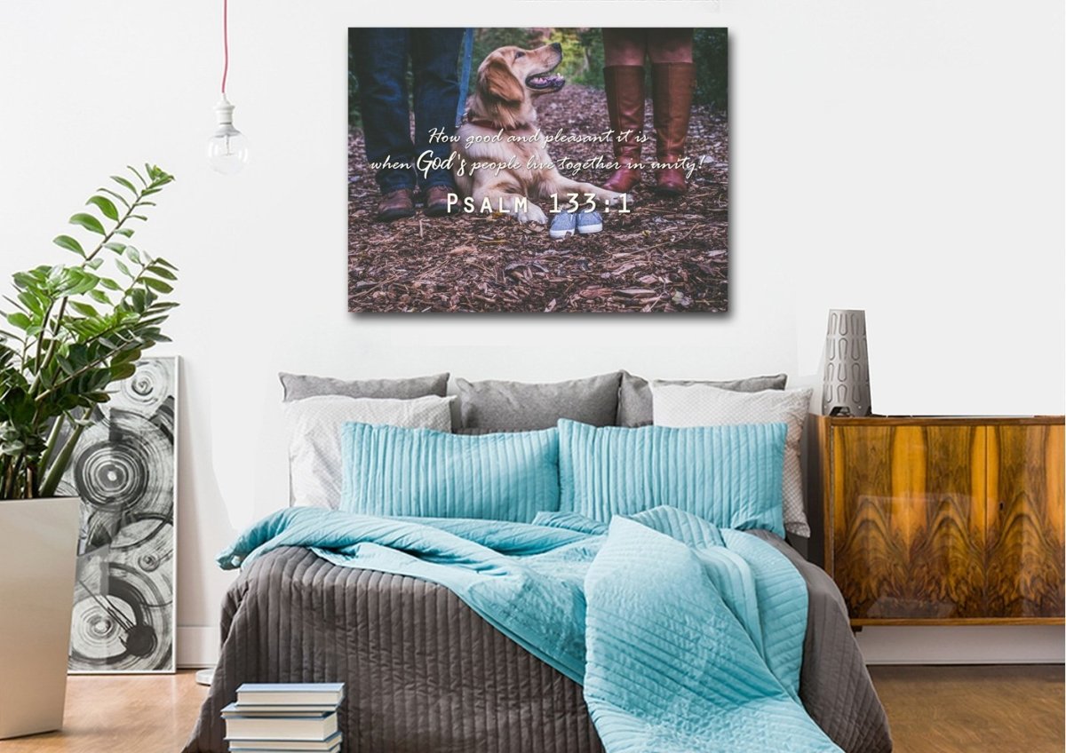 Psalm 1331 Canvas Wall Art Print - Christian Canvas Wall Art