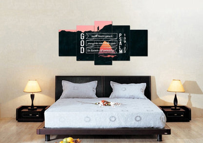 Psalm 13923 Canvas Wall Art Print - Christian Canvas Wall Art