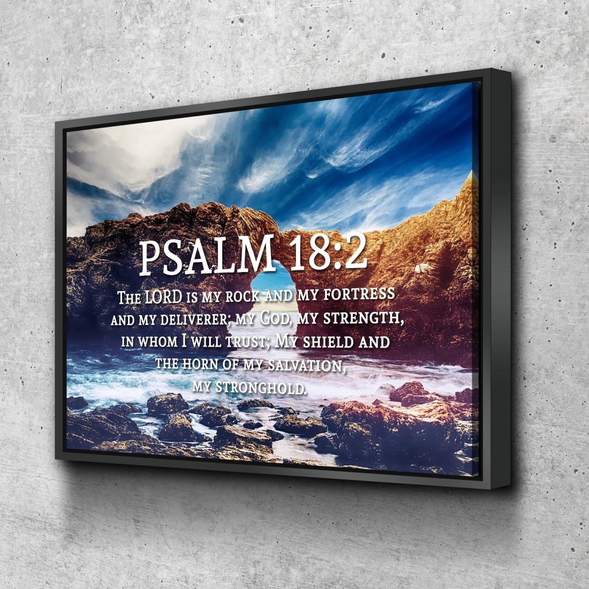 Psalm 182 Canvas Wall Art Print - Christian Canvas Wall Art