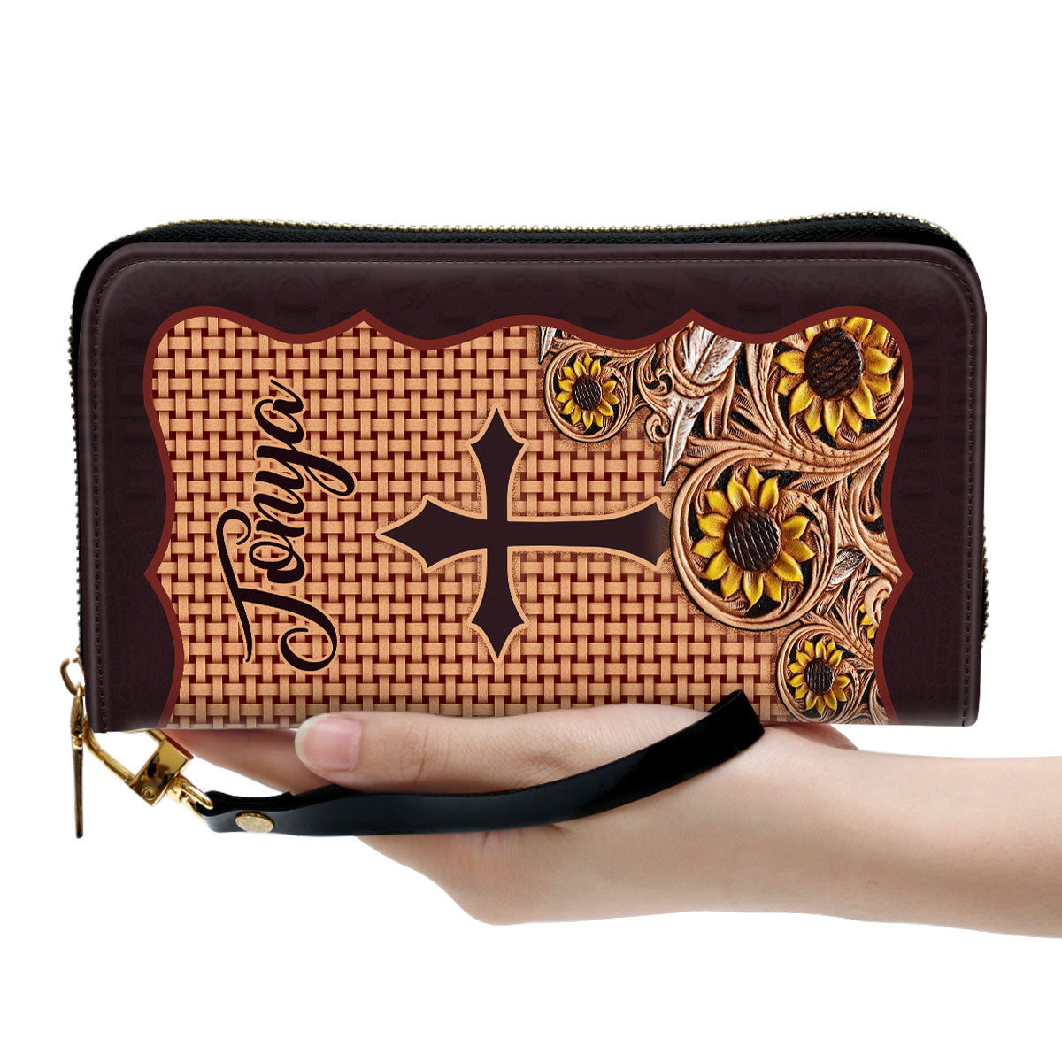 Psalm 1830 As For God, His Way Is Perfect Spiritual Gifts For Religious Women Clutch Purse For Women - Personalized Name - Christian Gifts For Women