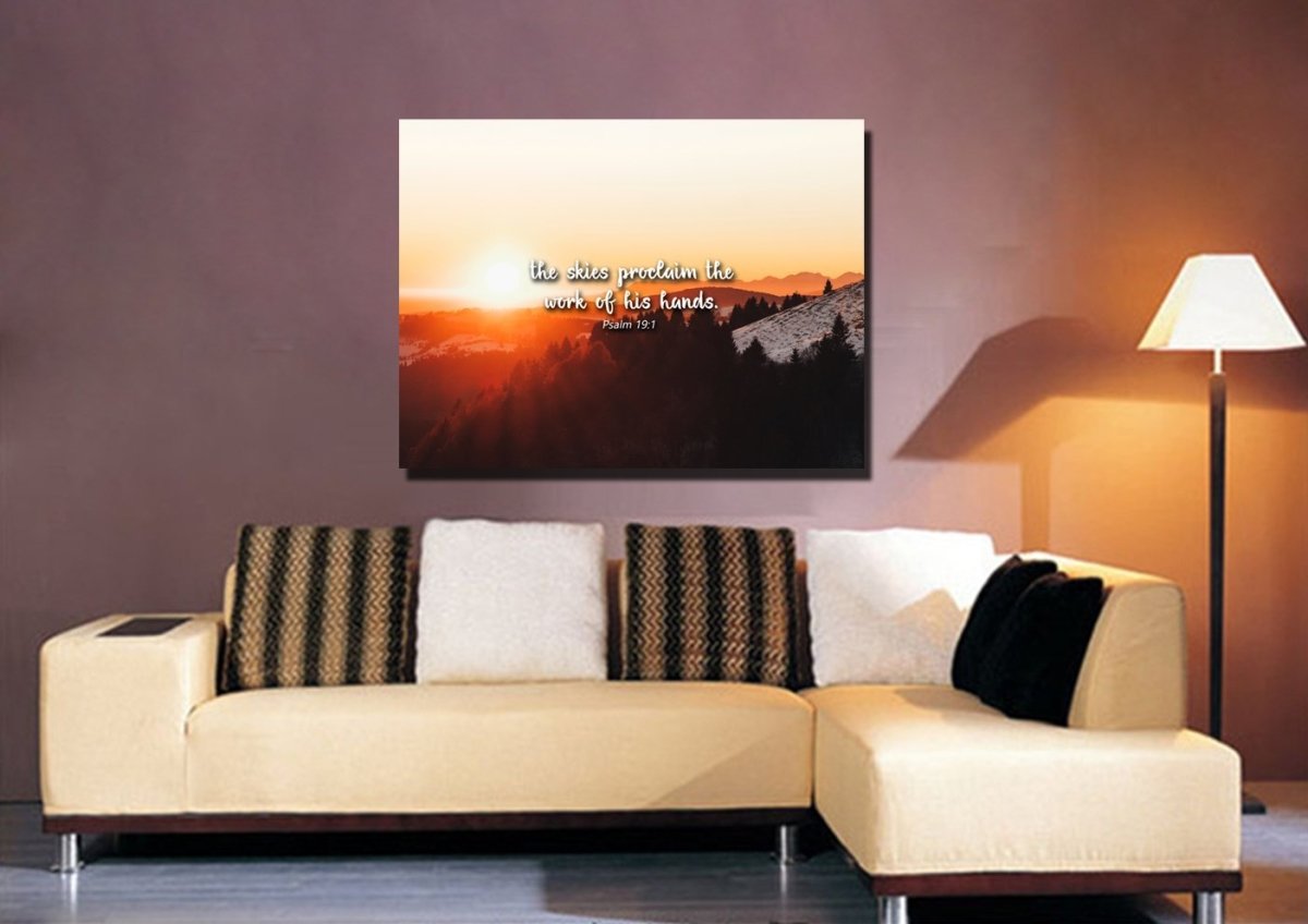 Psalm 191 Canvas Wall Art Print - Christian Canvas Wall Art