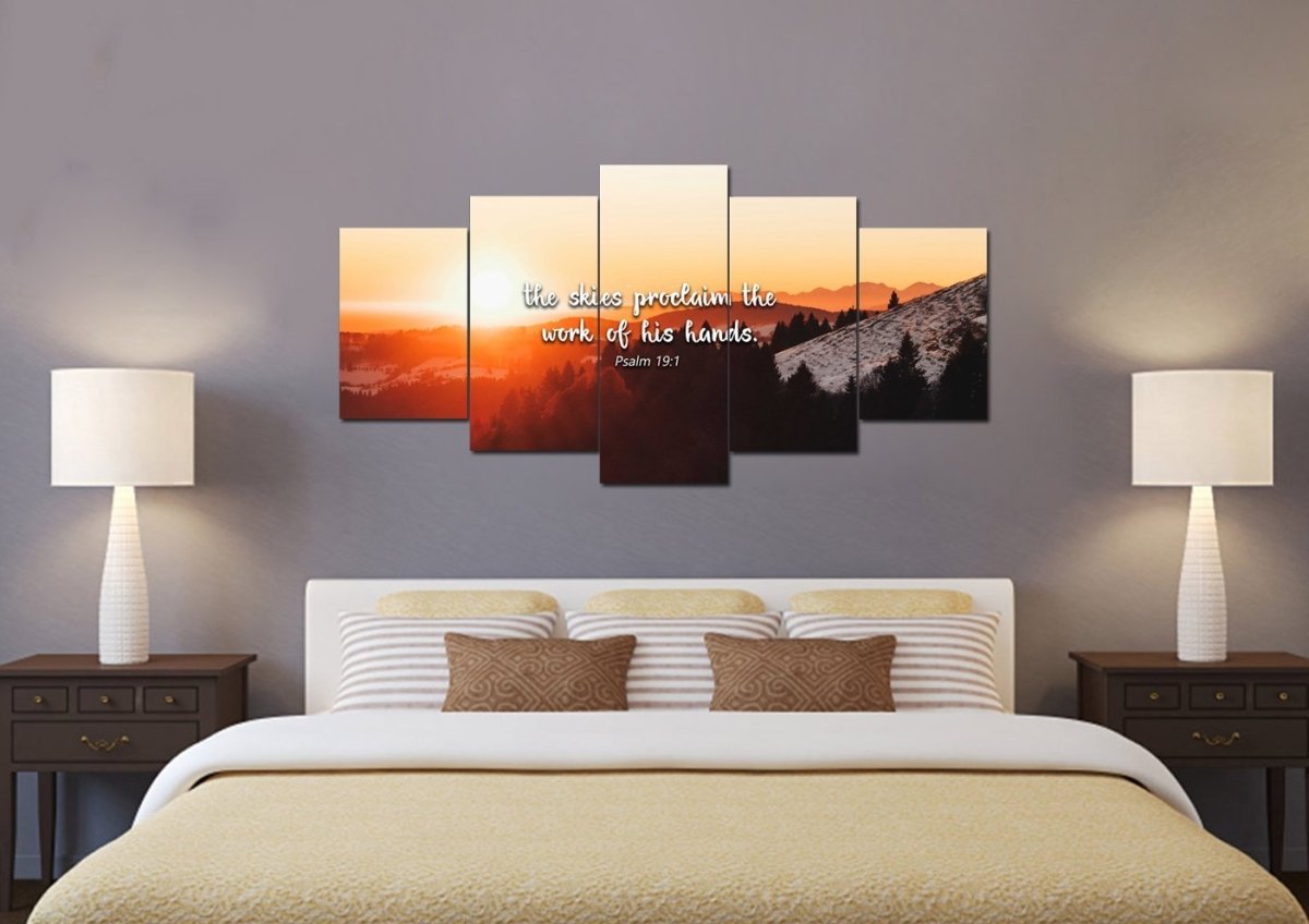 Psalm 191 Canvas Wall Art Print - Christian Canvas Wall Art