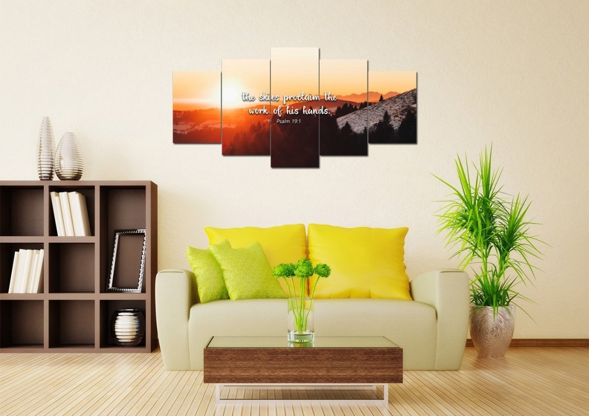 Psalm 191 Canvas Wall Art Print - Christian Canvas Wall Art