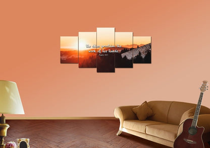 Psalm 191 Canvas Wall Art Print - Christian Canvas Wall Art