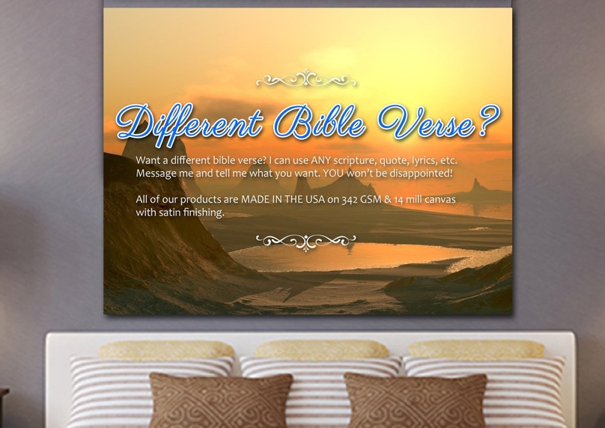 Psalm 231 The Lord Is My Shepherd Canvas Wall Art Print - Christian Canvas Wall Art