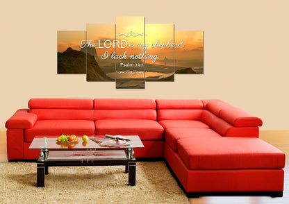 Psalm 231 The Lord Is My Shepherd Canvas Wall Art Print - Christian Canvas Wall Art