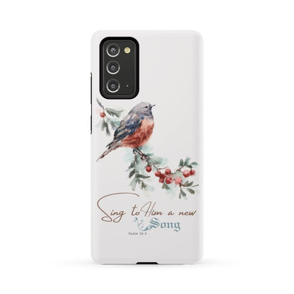 Psalm 333 Sing To Him A New Song Phone Case - Bible Verse Phone Cases - Iphone Samsung Phone Case