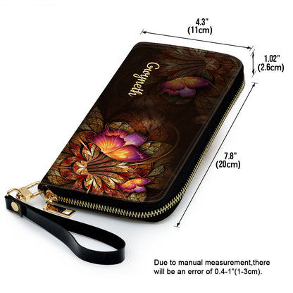 Psalm 341 I Will Bless The Lord At All Times Worship Gift For People At Church Clutch Purse For Women - Personalized Name - Christian Gifts For Women