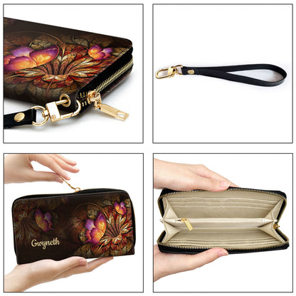 Psalm 341 I Will Bless The Lord At All Times Worship Gift For People At Church Clutch Purse For Women - Personalized Name - Christian Gifts For Women