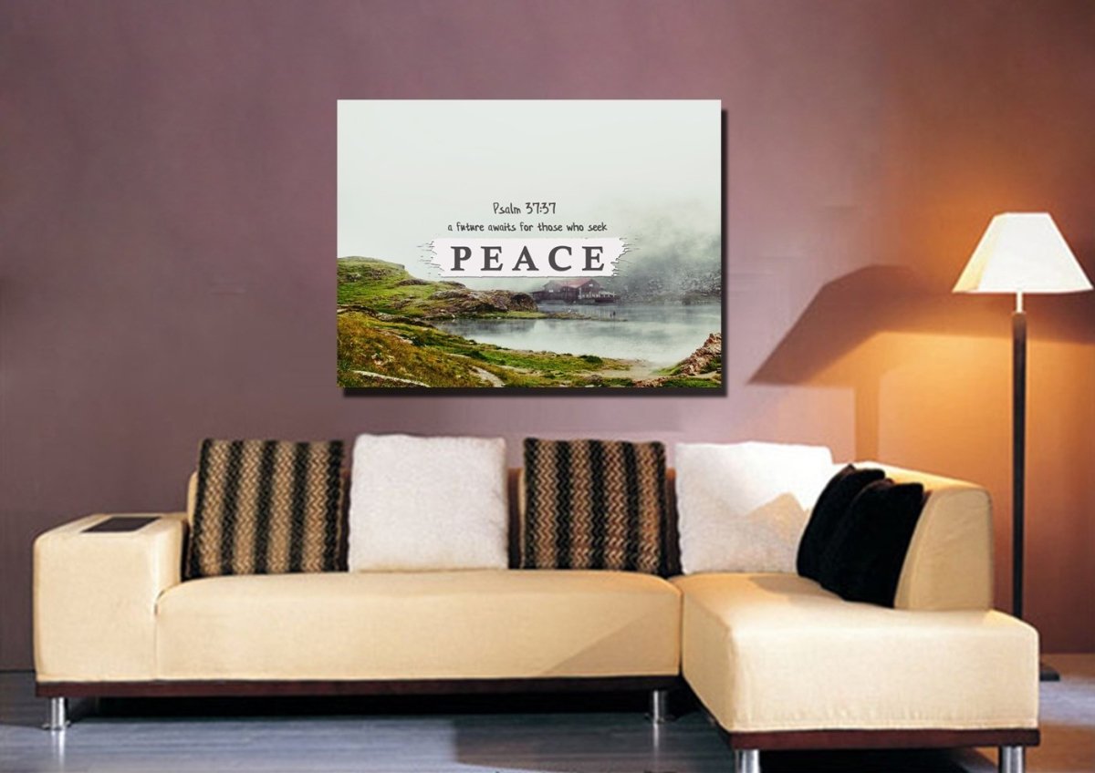 Psalm 3737 Canvas Wall Art Print - Christian Canvas Wall Art