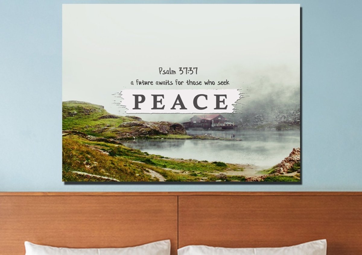 Psalm 3737 Canvas Wall Art Print - Christian Canvas Wall Art