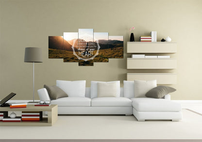 Psalm 374 Delight Yourself In The Lord Canvas Wall Art Print - Christian Canvas Wall Art