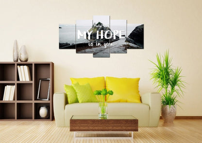Psalm 397 My Hope Is In You Lord Canvas Wall Art Print - Christian Canvas Wall Art