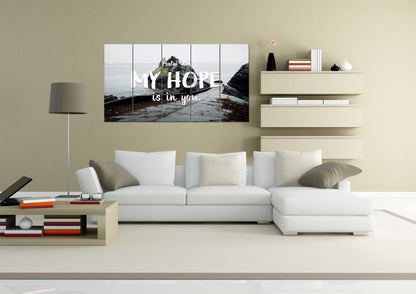 Psalm 397 My Hope Is In You Lord Canvas Wall Art Print - Christian Canvas Wall Art
