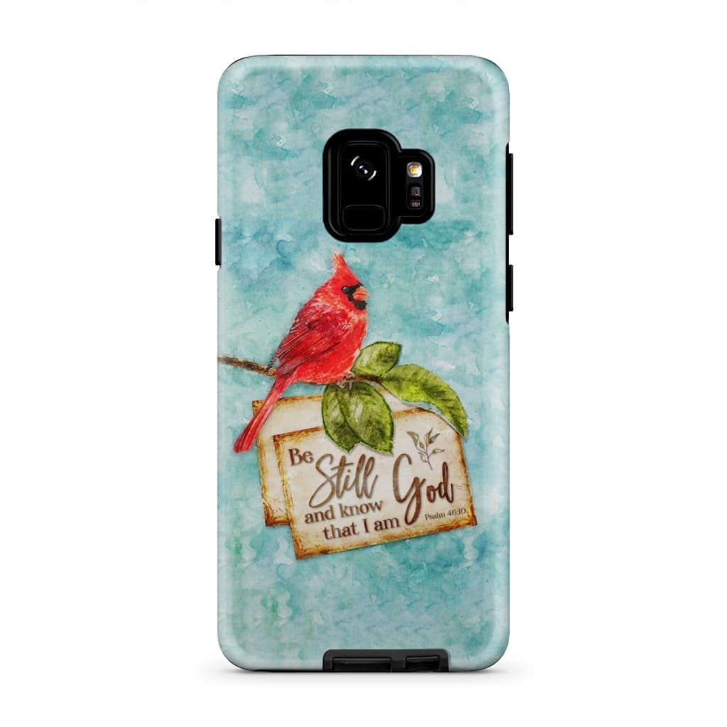 Psalm 4610 Be Still And Know That I Am God - Cardinal Christmas Phone Case - Inspirational Bible Scripture iPhone Cases