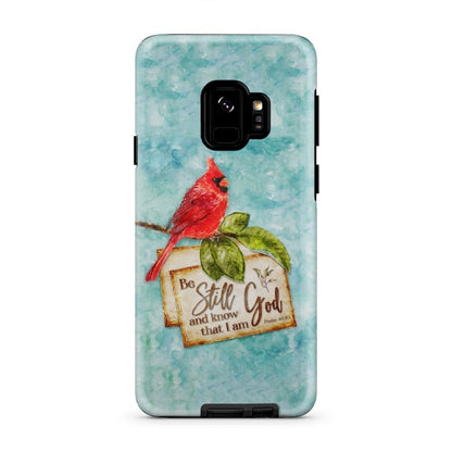 Psalm 4610 Be Still And Know That I Am God - Cardinal Christmas Phone Case - Inspirational Bible Scripture iPhone Cases
