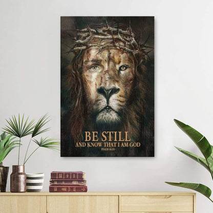 Psalm 4610 Be Still And Know That I Am God Canvas Art - Bible Verse Canvas - Scripture Wall Art
