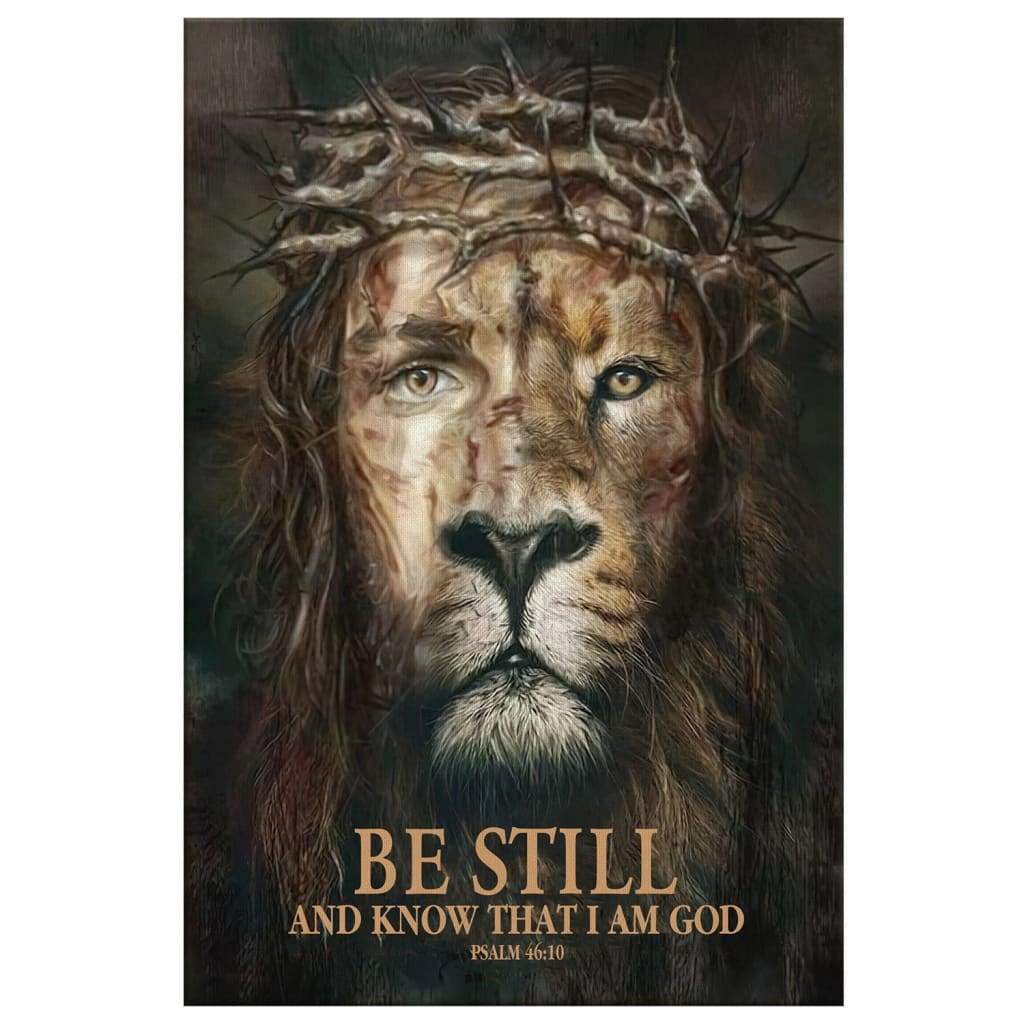 Psalm 4610 Be Still And Know That I Am God Canvas Art - Bible Verse Canvas - Scripture Wall Art