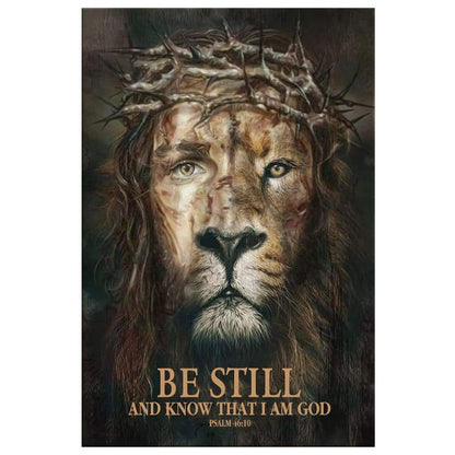 Psalm 4610 Be Still And Know That I Am God Canvas Art - Bible Verse Canvas - Scripture Wall Art