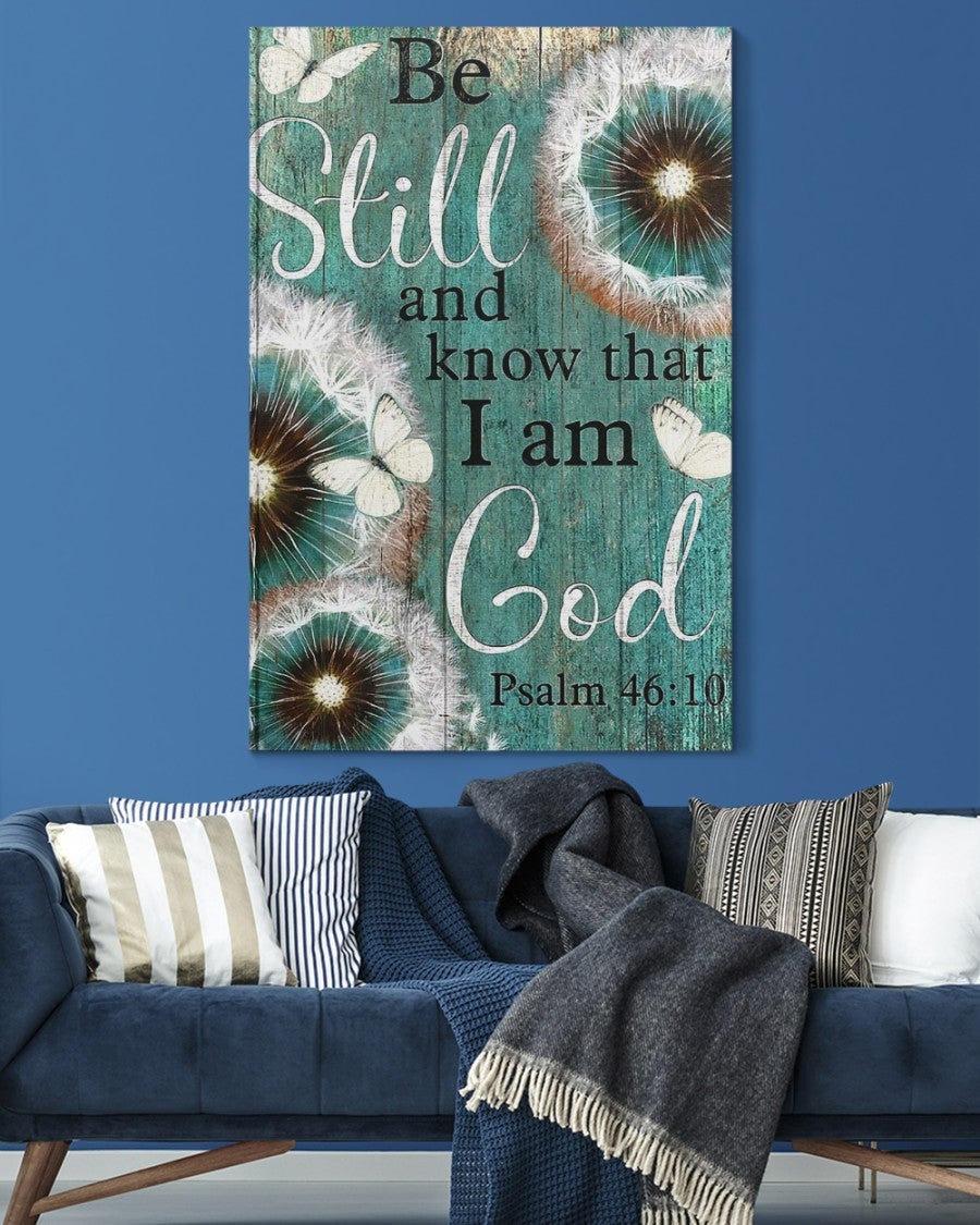 Psalm 4610 Be Still And Know That I Am God Canvas Wall Art