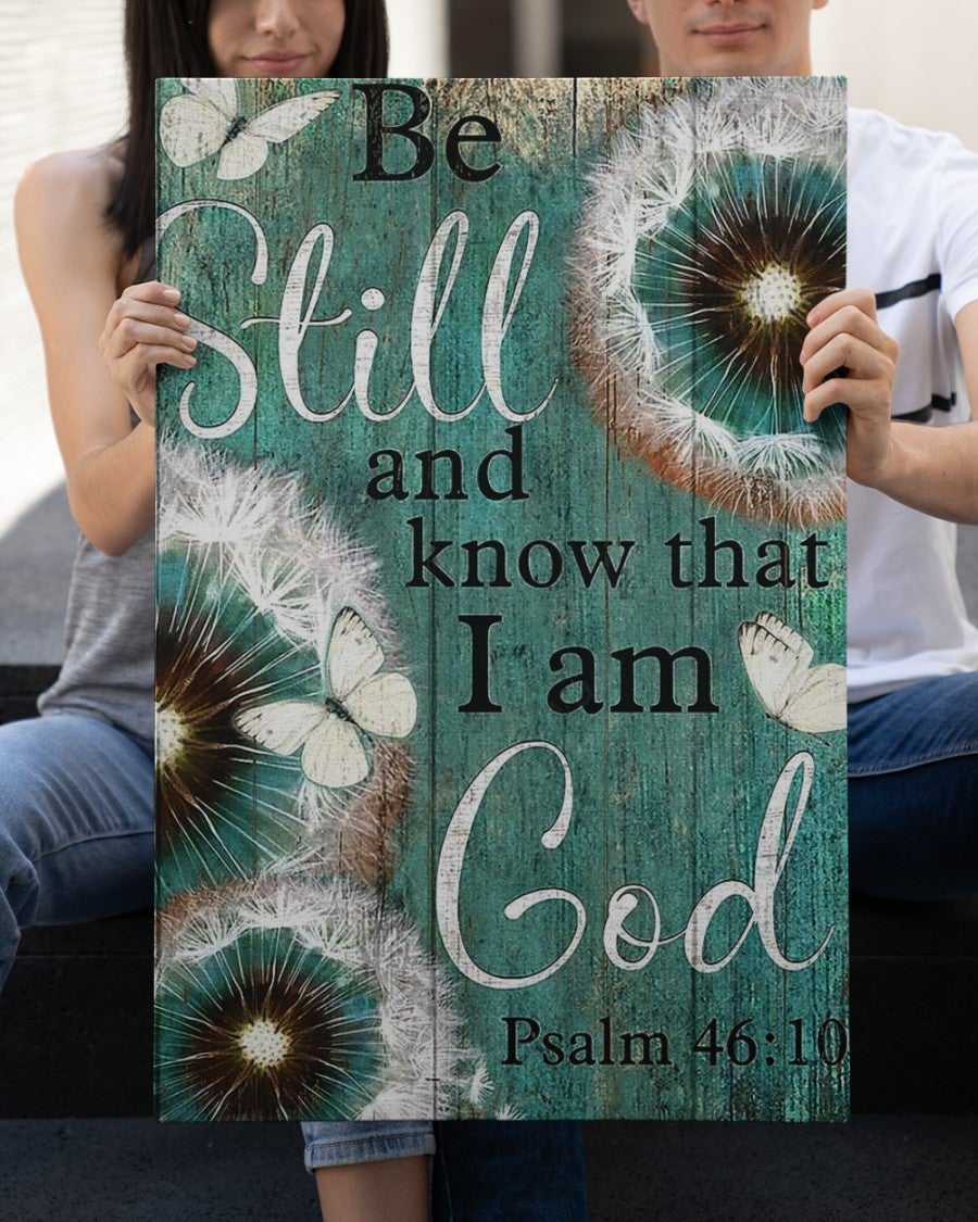 Psalm 4610 Be Still And Know That I Am God Canvas Wall Art