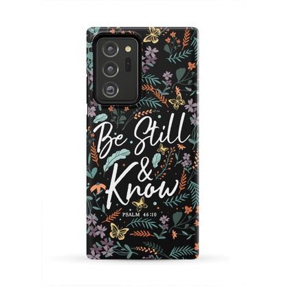 Psalm 4610 Be Still And Know Wildflowers Butterflies Christian Phone Case - Scripture Phone Cases - Iphone Cases Christian